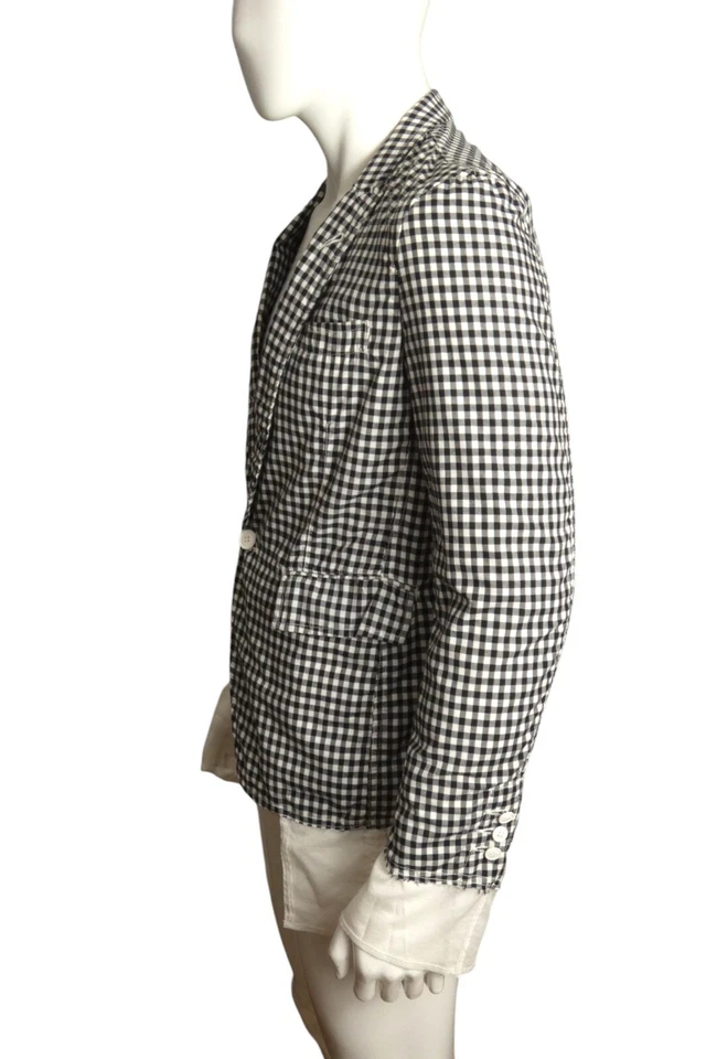 COMME DES GARCONDS- 2014 NWT Gingham Blazer, Size Small - Изображение 4 из 4