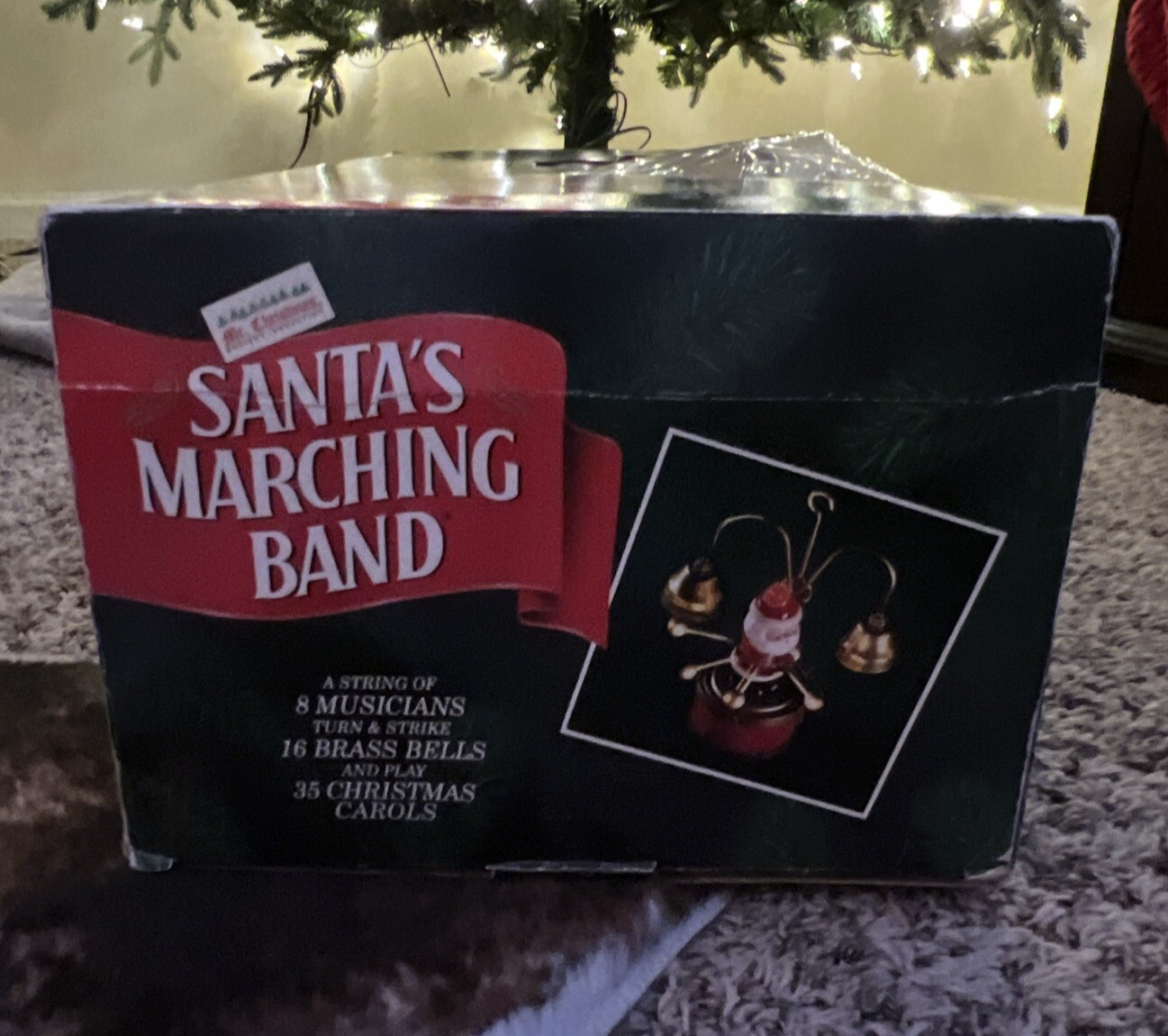 1991 MR. CHRISTMAS Holiday Santa's Marching Band 16 Bells 35 Songs