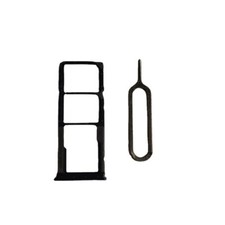 Dual Sim Card Tray Holder Replacement for Xiaomi Redmi 9A / 9C Black