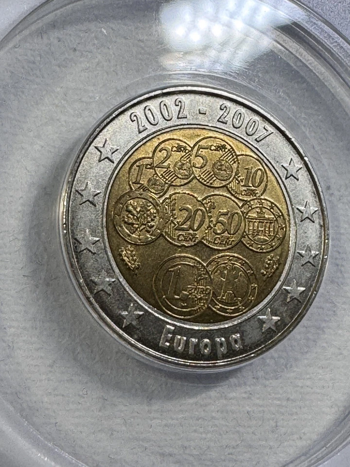 2007 Germany 2 Euro Probe Graded MS 65 by ANACS 5th Anniversary of the Euro - Image 2 of 4