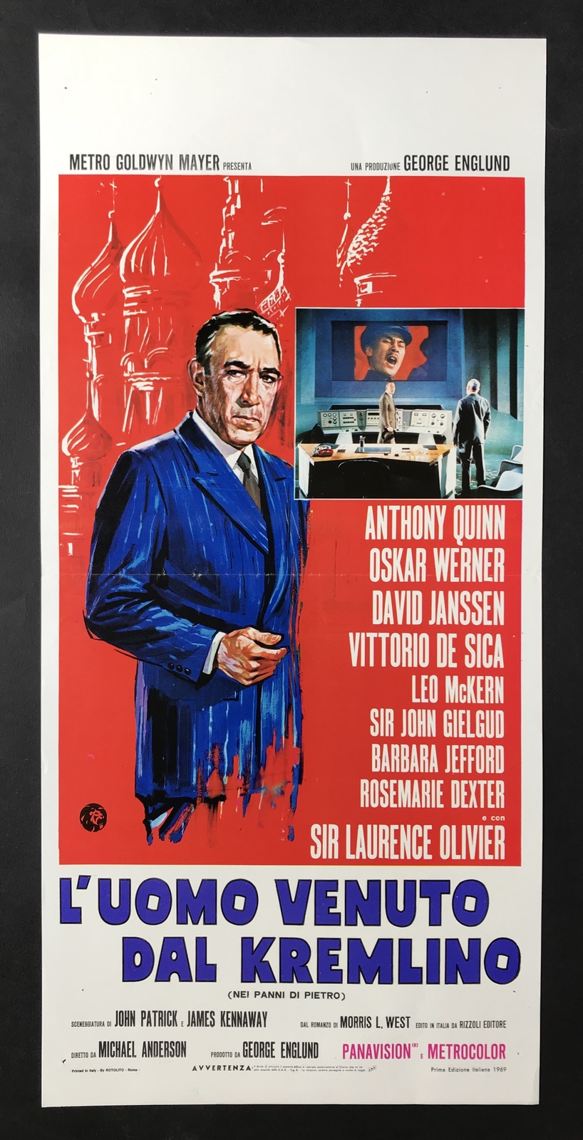 Locandina originale film L'uomo venuto dal Kremlino (1968) - Regia di Michael Anderson