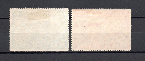 Russia 1931 set airmail Zeppelin stamps (Michel 390/91 B) nice MLH - Picture 2 of 2