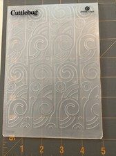 Cricut Cuttlebug Swirls Lines Embossing Folder