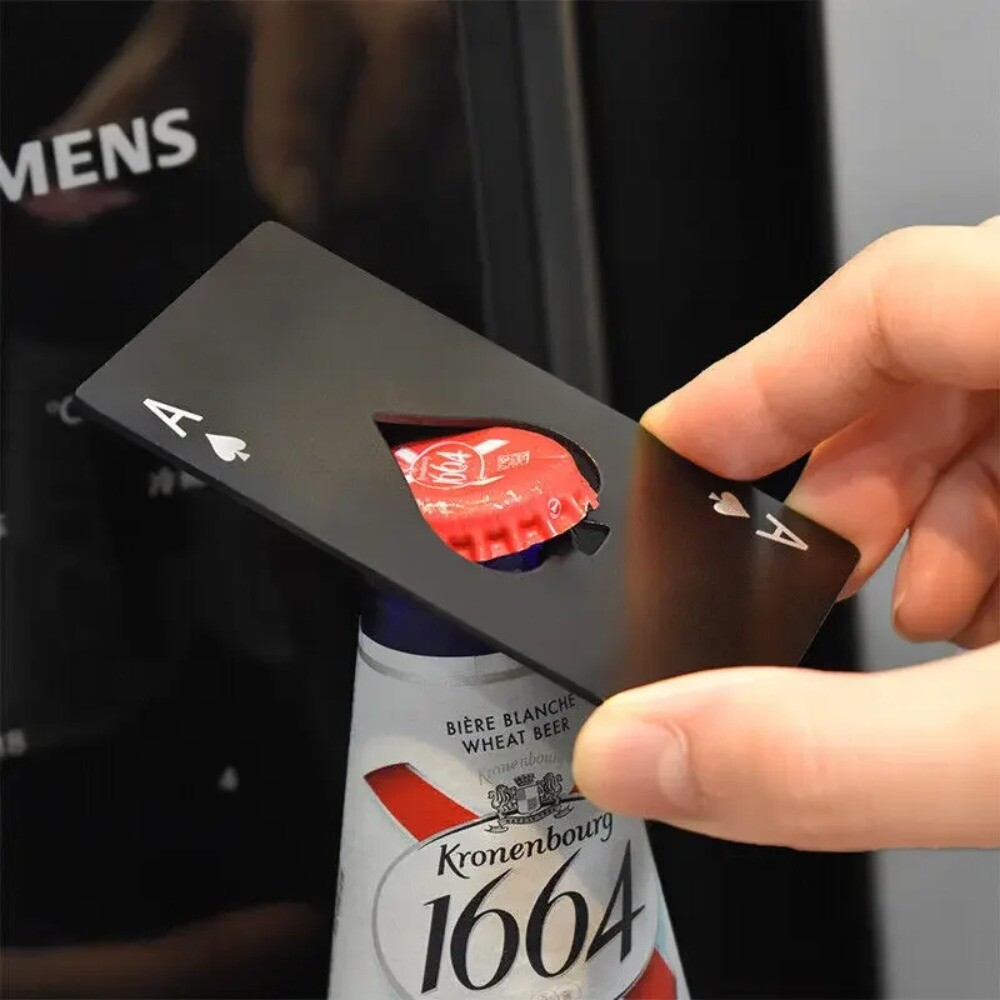 Spades Card Fridge Magnet and Beer Bottle Opener for Home Decor