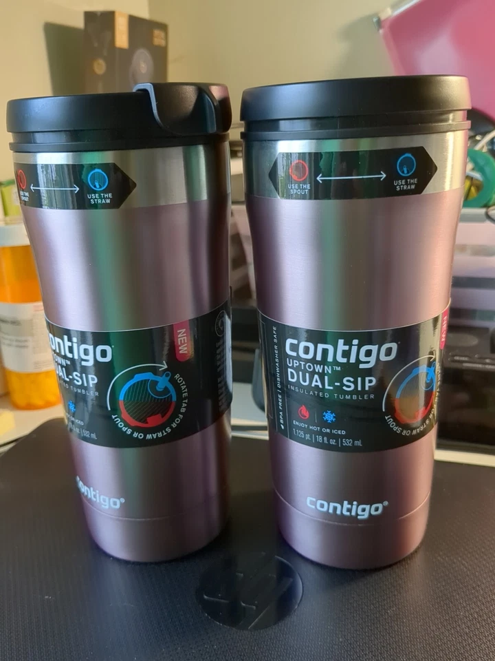 Contigo 18 oz. Uptown Dual Sip Stainless Steel Tumbler - Image 2 of 4