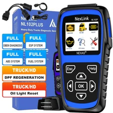 NEXAS NL102P DIESEL HEAVY DUTY TRUCK OBD SCANNER DIAGNOSTIC DPF REGEN OIL RESET 