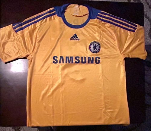 NEW REPLICA ADIDAS GOLD CHELSEA FRANK LAMPARD #8 SOCCER JERSEY SIZE XL