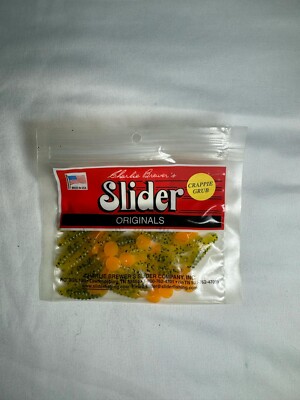 1-1/2'' Carlie Brewer's Slider Crappie Grubs Pick your Color!
