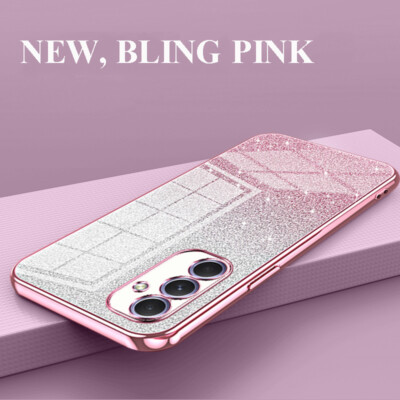 Glitzer Hülle für Samsung S25 S24 Ultra S22 S23 FE A55 A16 A15 Handy Schutz Case