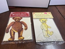 Merrimack Vintage 1979 Teddy Bear Paper Doll W/Costumes  1988 Burt Adventurous