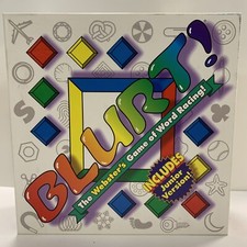 Blurt! Board Game Word Racing Plus Junior Version 1992 Patch