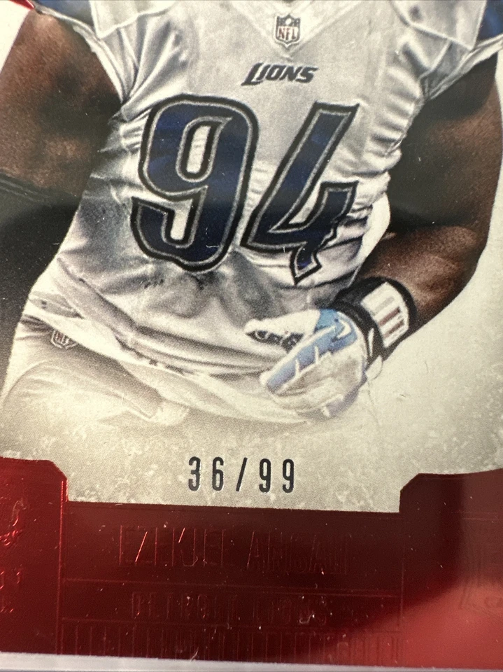 2013 Panini Crown Royale #140 Ezekiel Ansah Red (Die Cut Crown) #/99 - Image 3 of 3