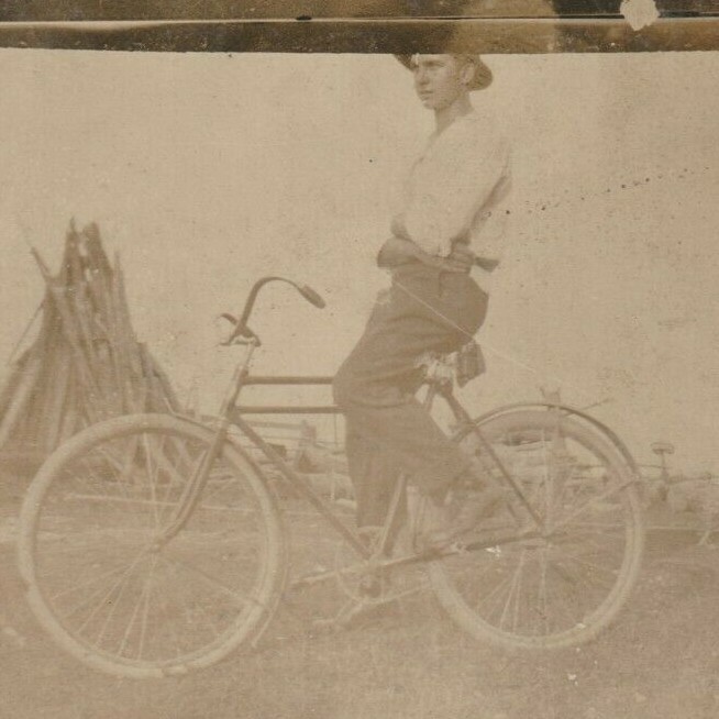 (Used) Antique RPPC Yoder Family Photo Bicycle Dayton Ohio Divided Back 1907-1915 (249.99 USD)