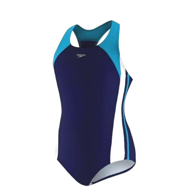 Speedo Girls' Swimsuit One Piece Infinity Splice Thick Strap sz.8
