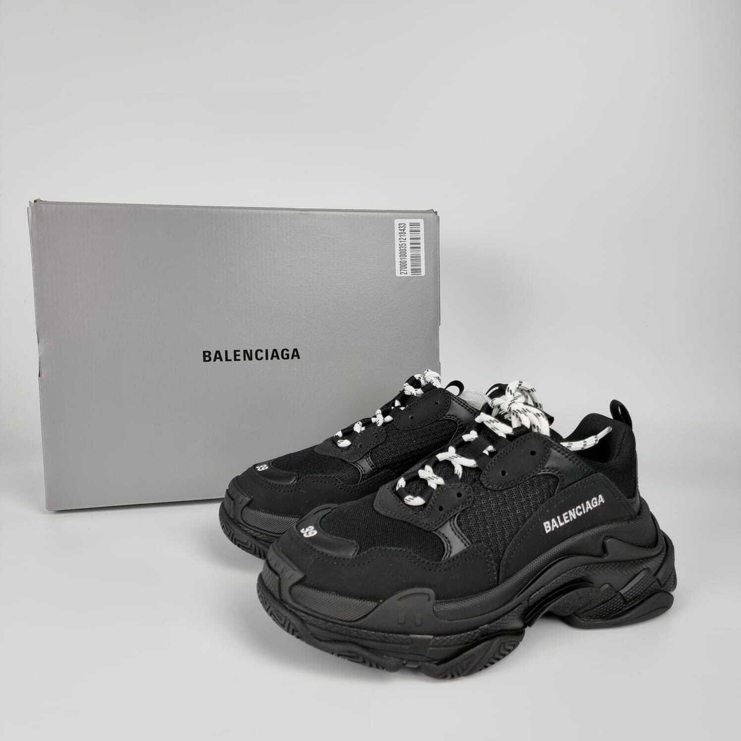 Balenciaga S Women&#039;s Black Sneakers New |