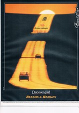 Benson & Hedges Werbeanzeige Werbung Benson & Hedges #2 NG