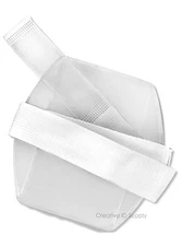 Arm Band ID Badge Holder Vertical w/Elastic Adjustable WHITE Strap - Pack of 100