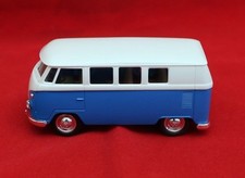 **VW Bus T 1**nowy i nieużywany**Samochód zabawkowy**niebieski/biały