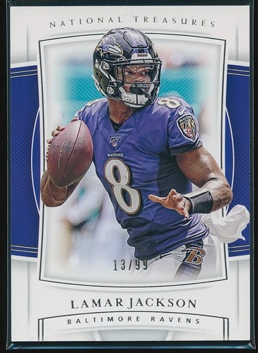 Lamar Jackson #9 2019 Panini National Treasures card