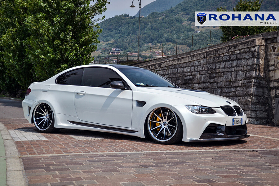 20” ROHANA RFC10 MACHINED BLACK CONCAVE WHEELS FOR BMW F32 420 428