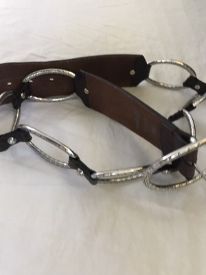 Brighton Silver Link Belt 36 Leather | eBay display picture 2