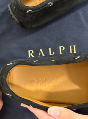 Ralph Lauren Harold Tassel Calf-Suede Driver Size 9.5 | eBay display picture 1