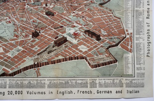 Antique Map "Pianta Guida della Città di Roma" R. Bulla, 1885 - Picture 6 of 9