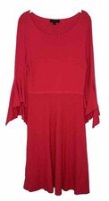 Banana Republic Women’s Pink Flounce Sleeve Knit Sweater Dress Size Small