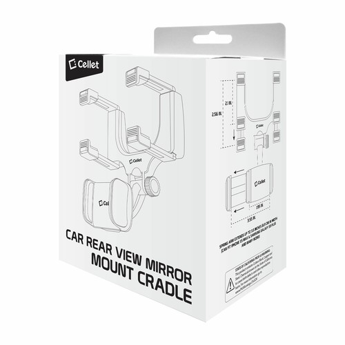 Car Rearview Mirror Phone Mount, Phone Holder for iPhone, Samsung Galaxy, Pixel - Picture 12 of 12