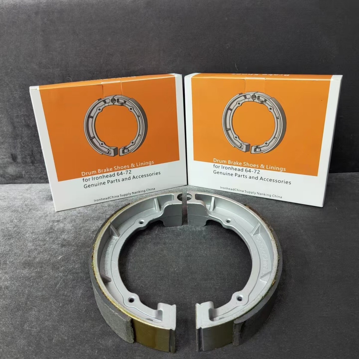 Replace Brake Shoes For Harley Hamburger Drum Brake FX XL 64