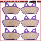 Front And Rear Performance Carbon fiber Brake Pads For Harley Davidson 3 sets