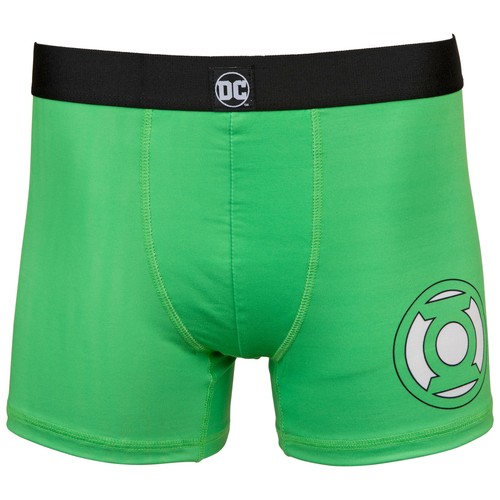 DC Comics Green Lantern Classic Logo Boxer Briefs Green - Picture 1 of 5