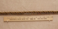 Twisted Cord Trim in Brown Gold Green Blue 80" Long 1/3" Wide With Lip NEW 