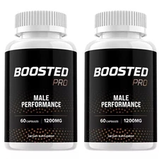 BOOSTED PRO Capsules - Natural Energy Boost, Endurance, Male Performance Support