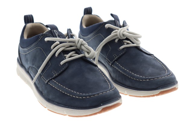 clarks orson lace navy blue