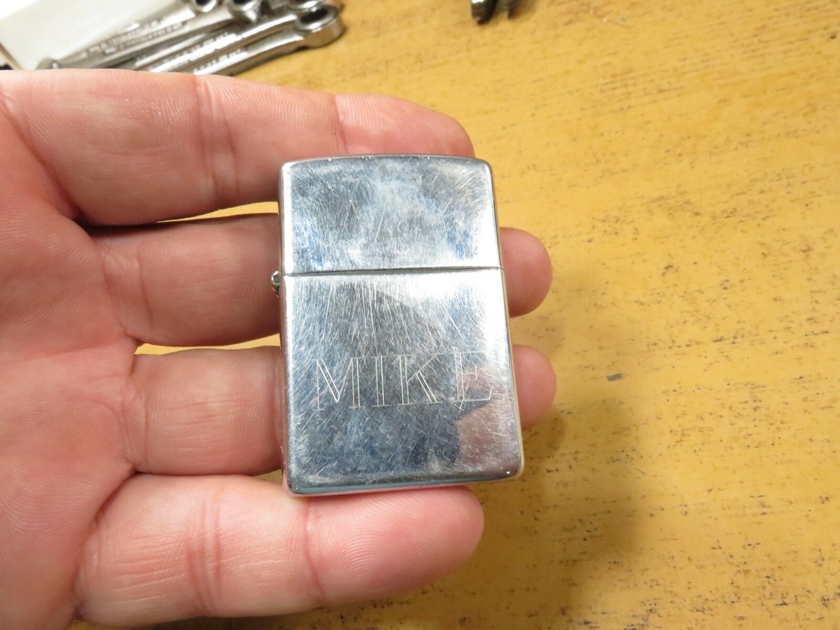 ZIPPO - ZIPPO 1996年製　STERLING Zippo Lighter F XII 1996 Marked Mike If lost please return