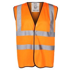 Hi Vis Vest Yellow Orange High Viz Visibility Waistcoat Safety Work EN ISO 20471