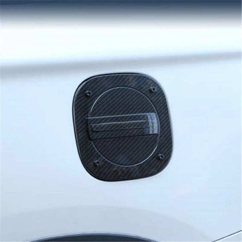 Tapa tapa tanque gasolina coche fibra carbono para Mitsubishi Outlander 2013-2021 Foto 2 de 4