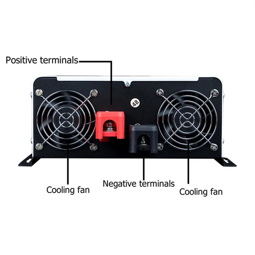 2500W 5000W Pure Sine Wave Inverter Solar Off Grid 24V to 220V 60hz US Socket - Picture 6 of 21