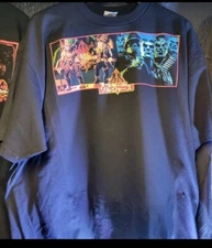 CUSTOM SMALL SOLDIERS LONG SLEEVE 2 SIDDED PRINT SHIRT LA APPAREL VINTAGE FADE