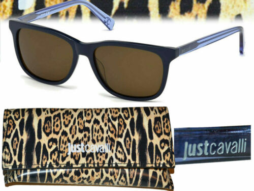 JUST CAVALLI SJC028 09SW Sunglasses Transparent Blue Havana  display picture 3