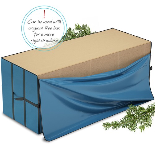 Christmas Tree Storage Bag Extra Wide Opening Heavy Duty with Handles Up to 9 FT - Picture 8 of 25
