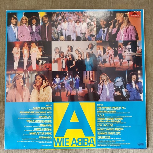 ABBA – A Wie ABBA 12" 33 rpm vinyl LP, Polydor 2475 732, 1980 W.Germany - Picture 17 of 17