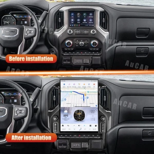 2019-2023 Chevrolet Silverado Tesla Vertical Screen 15.6" CarPlay GPS Radio 128G - Image 3 of 4