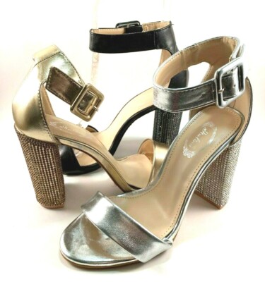 Italina PHU0031 High Thick Heel Ankle Strap Dressy Sandals Choose Sz/Color