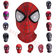 16 Styles The Amazing Spider-man Mask Cosplay Costumes Spiderman Halloween Props