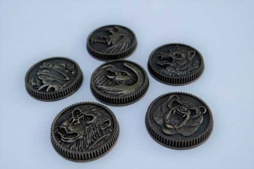 Ninja Ninjetti 6 set Weathered Power Coins made for Legacy Morpher Prop Cosplay - Picture 4 of 5