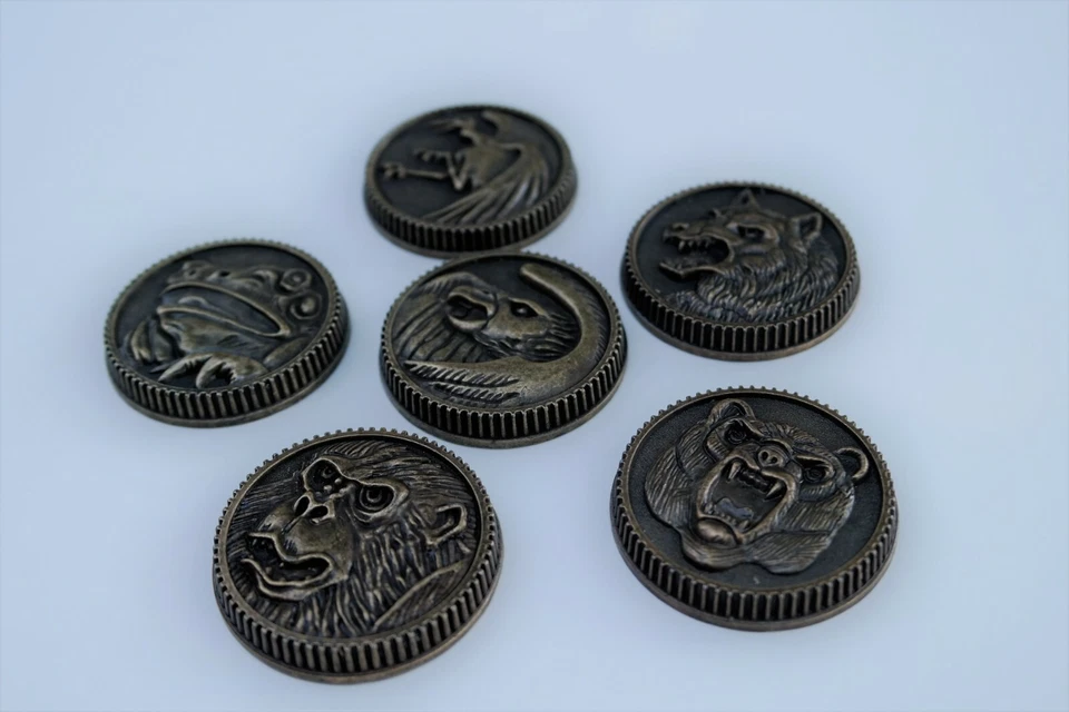Ninja Ninjetti 6 set Weathered Power Coins made for Legacy Morpher Prop Cosplay - Image 4 of 4