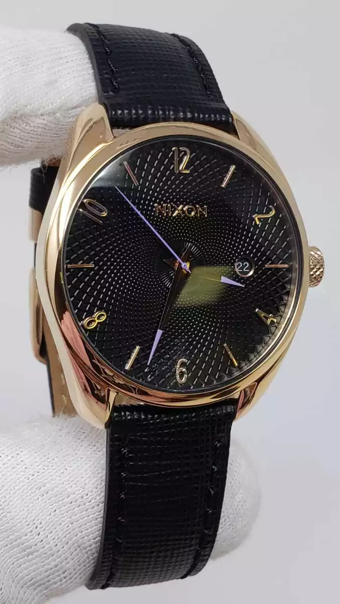 Nixon bullet leather clearance watch