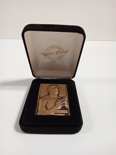 Michael Jordan The Highland Mint Bronze Mini Mint-Card -8 ** # - Picture 3 of 5